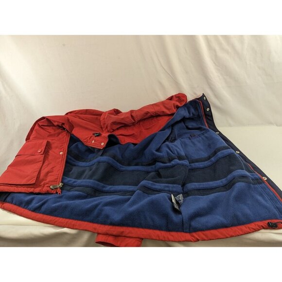 Tommy Hilfiger Red Front Pocket Jacket Polyester Fleece Lining Mens Size Large - Picture 16 of 16
